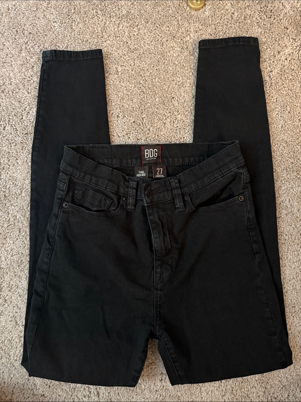 BDG Black High-Rise Skinny Jeans
